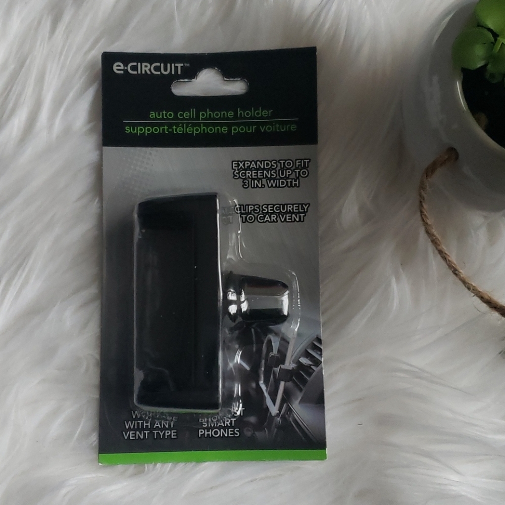 Ecurcuit Black Auto Mobile Cell Phone Holder